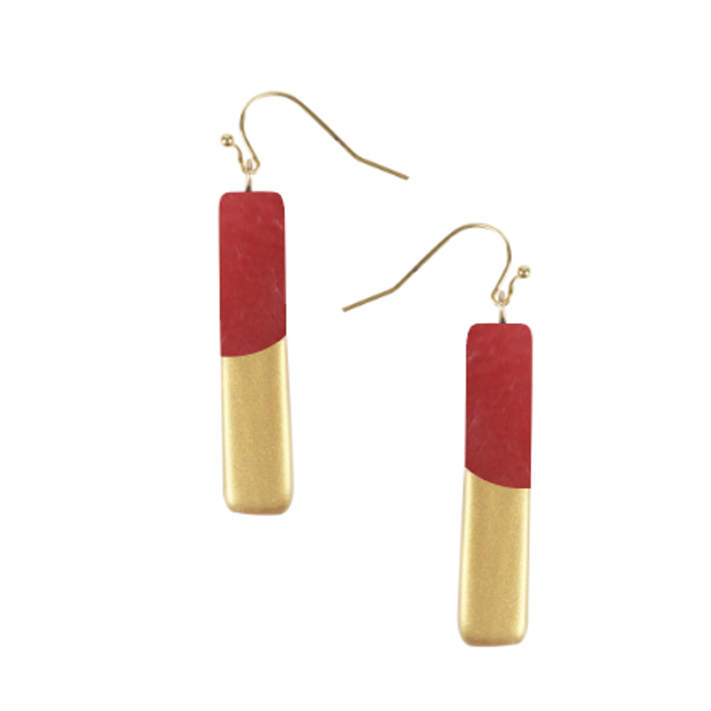 Oro Bar Earrings - Aaria Tees Aaria Tees