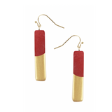Oro Bar Earrings - Aaria Tees Aaria Tees