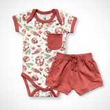 Otter Bodysuit and Shorts | Organic Pima Cotton - Aaria Tees Aaria Tees