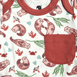 Otter Long Sleeve Bodysuit and Pant | Organic Pima Cotton - Aaria Tees Aaria Tees
