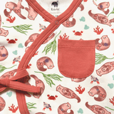 Otter Kimono Shorty Romper | Organic Pima Cotton - Aaria Tees Aaria Tees