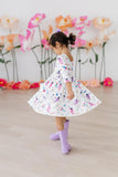 Out of this World 3/4 Sleeve Pocket Twirl Dress - Aaria Tees Aaria Tees