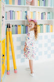 Out of this World 3/4 Sleeve Pocket Twirl Dress - Aaria Tees Aaria Tees