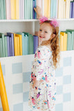 Out of this World 3/4 Sleeve Pocket Twirl Dress - Aaria Tees Aaria Tees