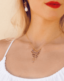Rainbow Fringe Necklace & Earring Kit Aaria Tees