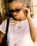 Rose Quartz & Pink Tourmaline Necklace Layering KIt Aaria Tees
