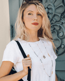 Black Spinel Necklace Layering Set Aaria Tees