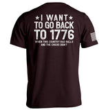 I Want To Go Back To 1776 Aaria Tees