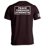 Peace Through Strength White - Aaria Tees Aaria Tees