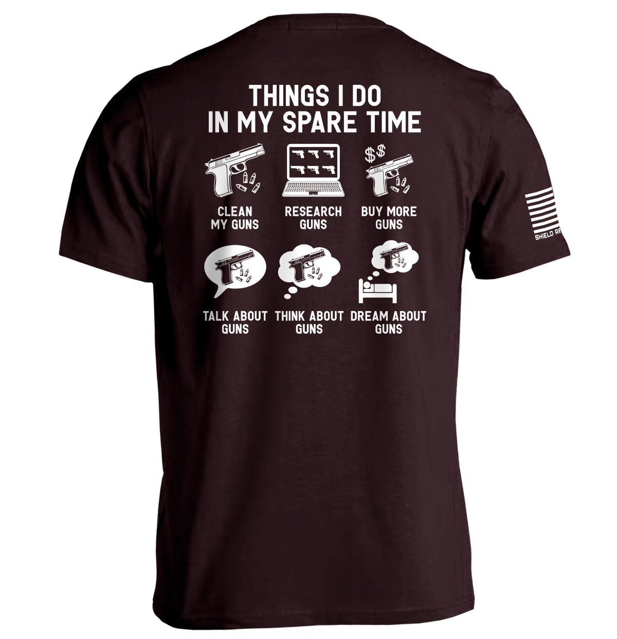Things I Do In My Spare Time Guns - Aaria Tees Aaria Tees