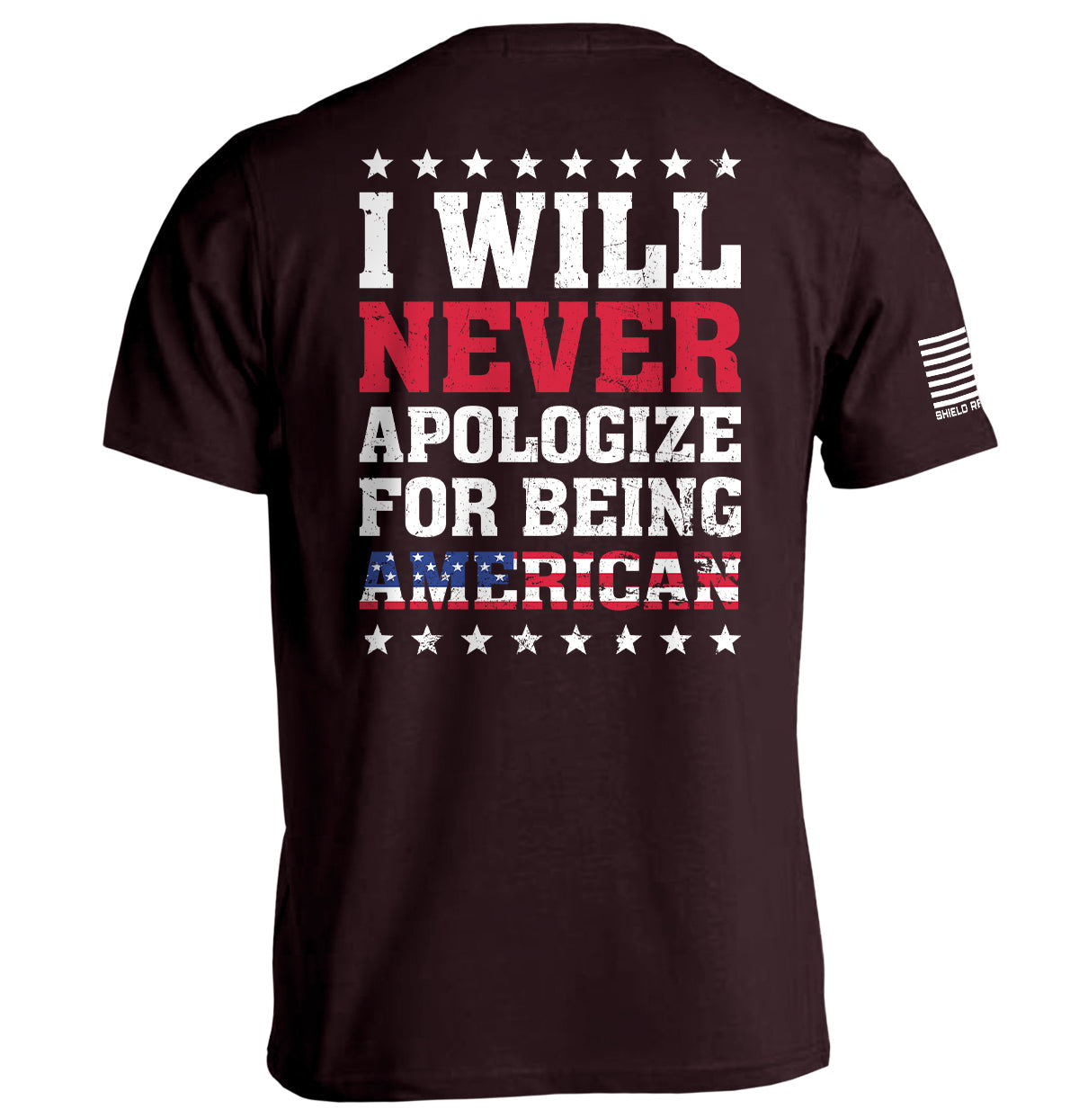 I Will Never Apologize For Being American - Aaria Tees Aaria Tees