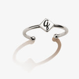 Initial Q Ring - Aaria Tees Aaria Tees