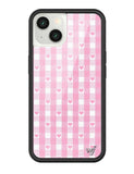 Gingham Hearts | Pink iPhone Case - Aaria Tees Aaria Tees