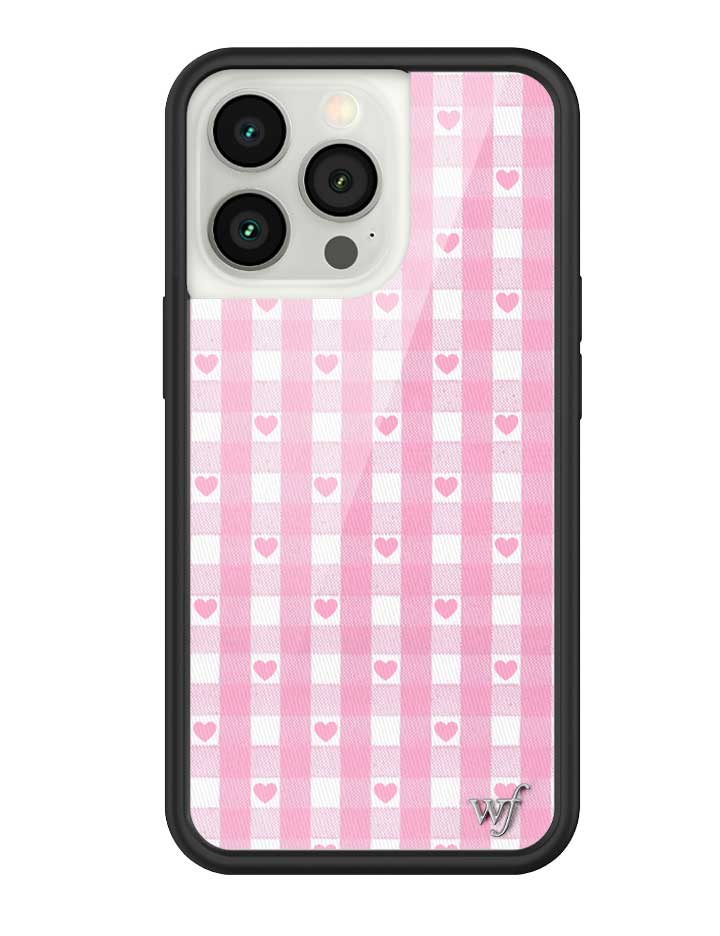 Gingham Hearts | Pink iPhone Case - Aaria Tees Aaria Tees