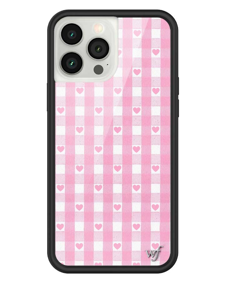 Gingham Hearts | Pink iPhone Case - Aaria Tees Aaria Tees