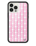 Gingham Hearts | Pink iPhone Case - Aaria Tees Aaria Tees