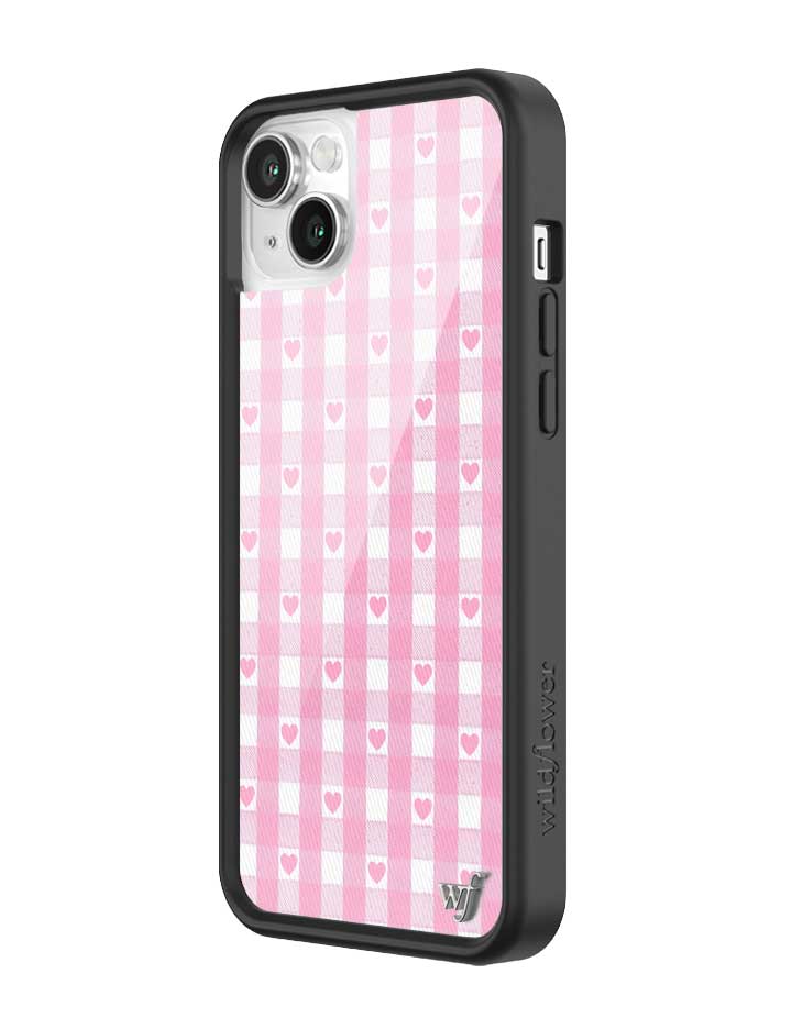Gingham Hearts | Pink iPhone Case - Aaria Tees Aaria Tees