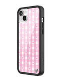 Gingham Hearts | Pink iPhone Case - Aaria Tees Aaria Tees