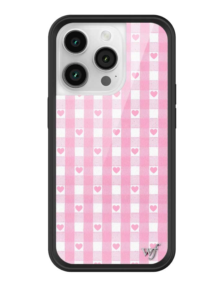 Gingham Hearts | Pink iPhone Case - Aaria Tees Aaria Tees