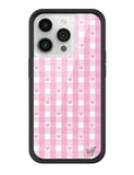Gingham Hearts | Pink iPhone Case - Aaria Tees Aaria Tees