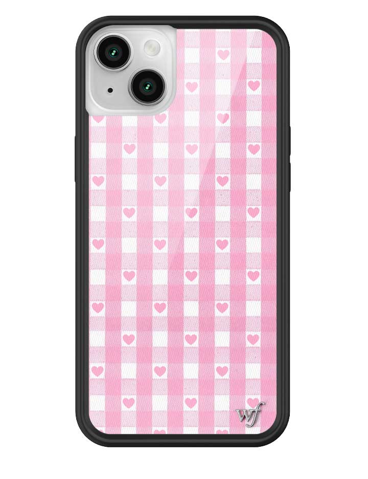 Gingham Hearts | Pink iPhone Case - Aaria Tees Aaria Tees