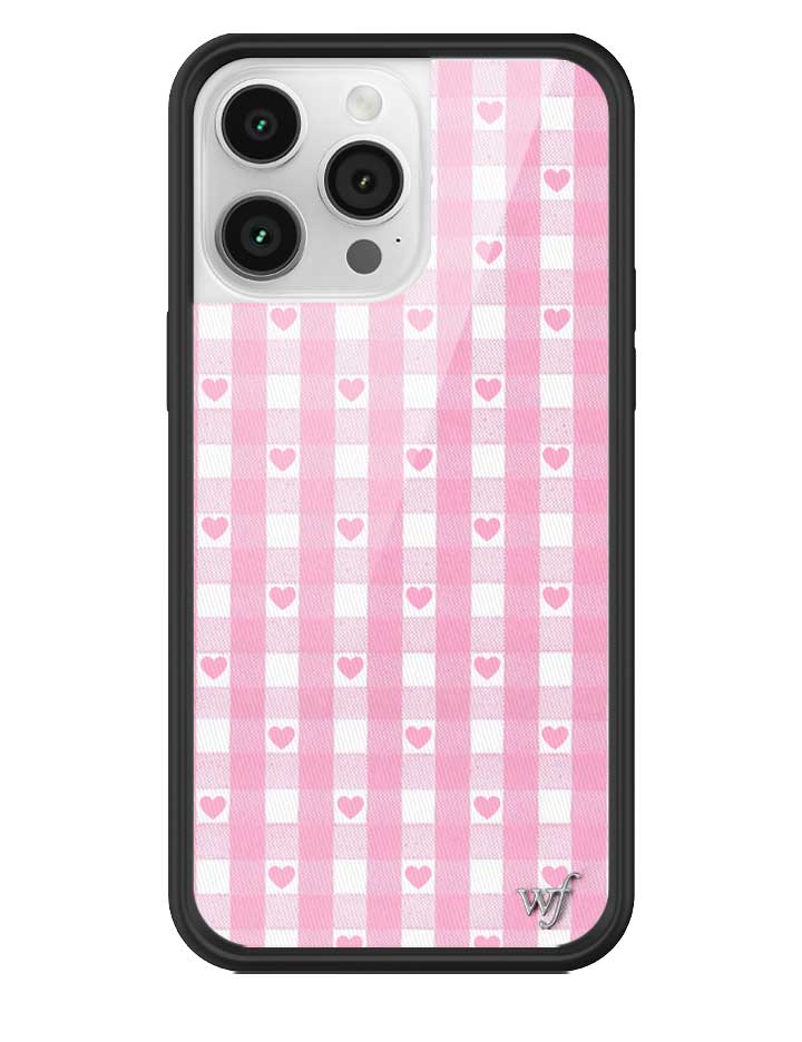 Gingham Hearts | Pink iPhone Case - Aaria Tees Aaria Tees