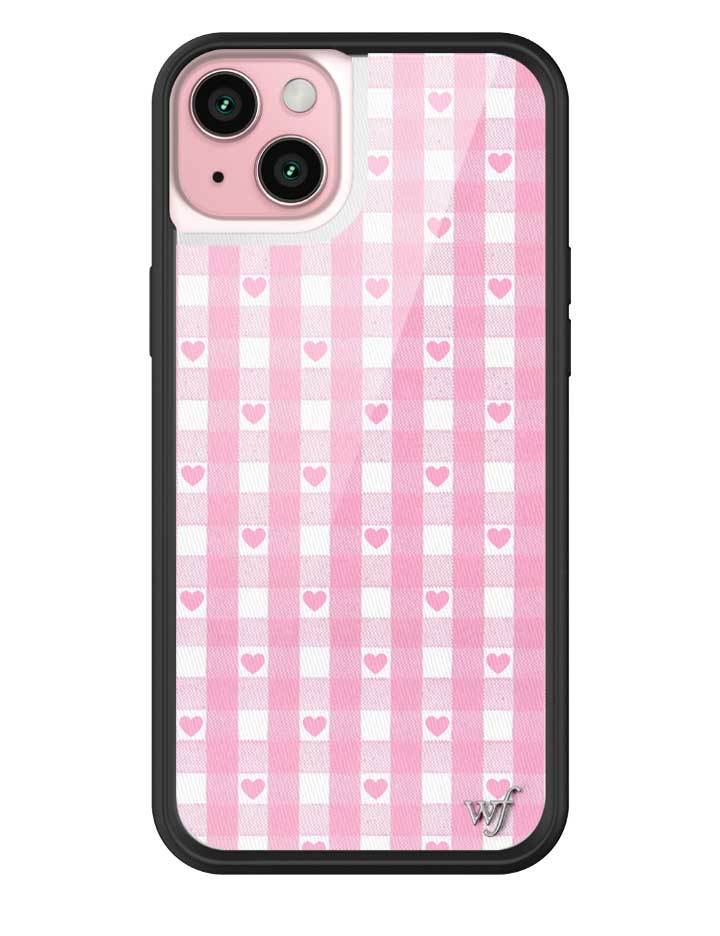 Gingham Hearts | Pink iPhone Case - Aaria Tees Aaria Tees