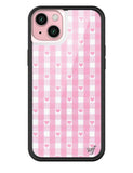 Gingham Hearts | Pink iPhone Case - Aaria Tees Aaria Tees
