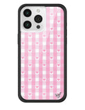 Gingham Hearts | Pink iPhone Case - Aaria Tees Aaria Tees