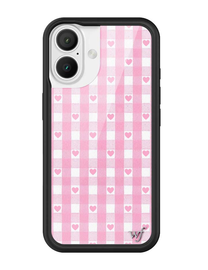 Gingham Hearts | Pink iPhone Case - Aaria Tees Aaria Tees