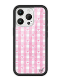 Gingham Hearts | Pink iPhone Case - Aaria Tees Aaria Tees