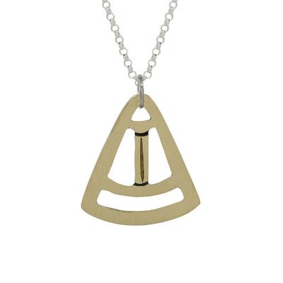 Metal Ztepos Brass Necklace - Aaria Tees Aaria Tees