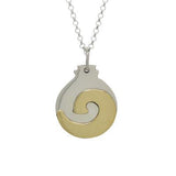 Cloud Muyal Sterling & Brass Necklace - Aaria Tees Aaria Tees