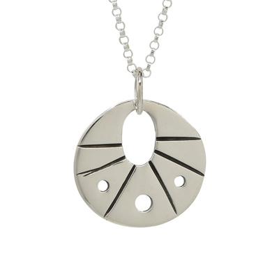 Sun Kin Sterling Silver Necklace - Aaria Tees