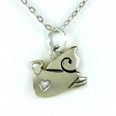 Peace Angel Mixed Metals Necklace - Aaria Tees Aaria Tees