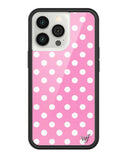 Polka Dot | Pink and White iPhone Case Aaria Tees