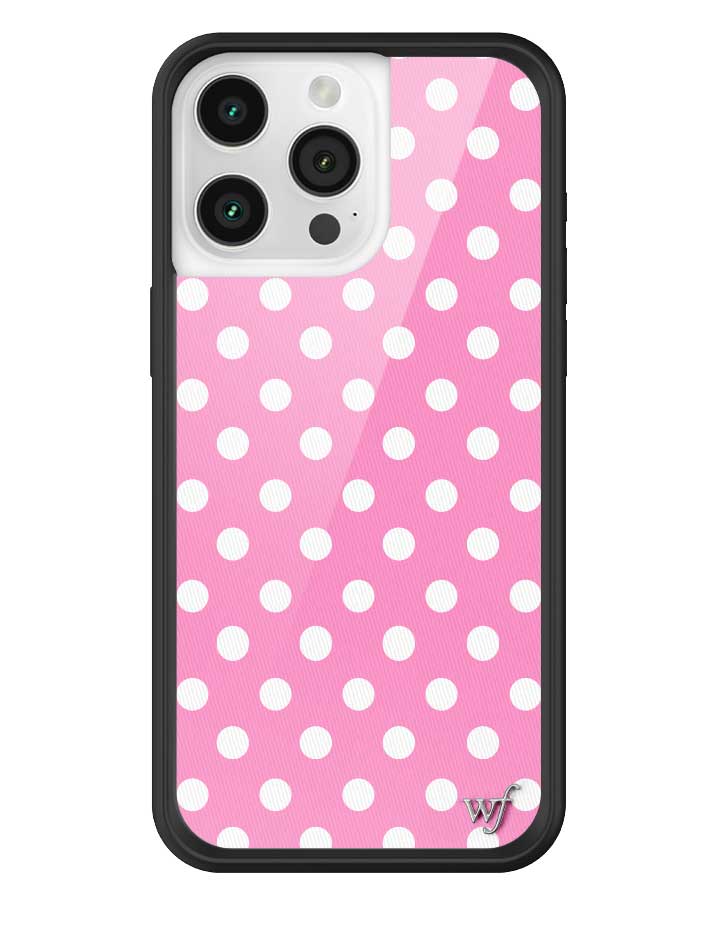 Polka Dot | Pink and White iPhone Case - Aaria Tees Aaria Tees