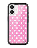 Polka Dot | Pink and White iPhone Case - Aaria Tees Aaria Tees