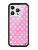 Polka Dot | Pink and White iPhone Case - Aaria Tees Aaria Tees