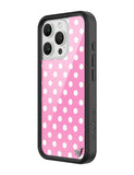 Polka Dot | Pink and White iPhone Case - Aaria Tees Aaria Tees