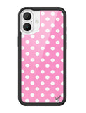 Polka Dot | Pink and White iPhone Case - Aaria Tees Aaria Tees