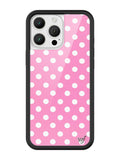 Polka Dot | Pink and White iPhone Case - Aaria Tees Aaria Tees
