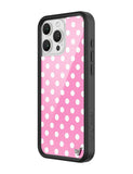 Polka Dot | Pink and White iPhone Case - Aaria Tees Aaria Tees
