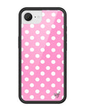 Polka Dot | Pink and White iPhone Case - Aaria Tees Aaria Tees
