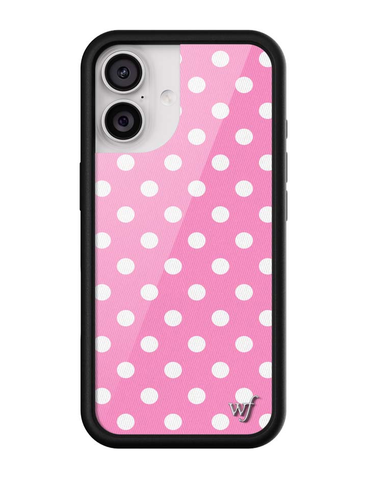 Polka Dot | Pink and White iPhone Case - Aaria Tees Aaria Tees