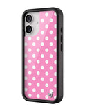 Polka Dot | Pink and White iPhone Case - Aaria Tees Aaria Tees