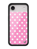 Polka Dot | Pink and White iPhone Case - Aaria Tees Aaria Tees