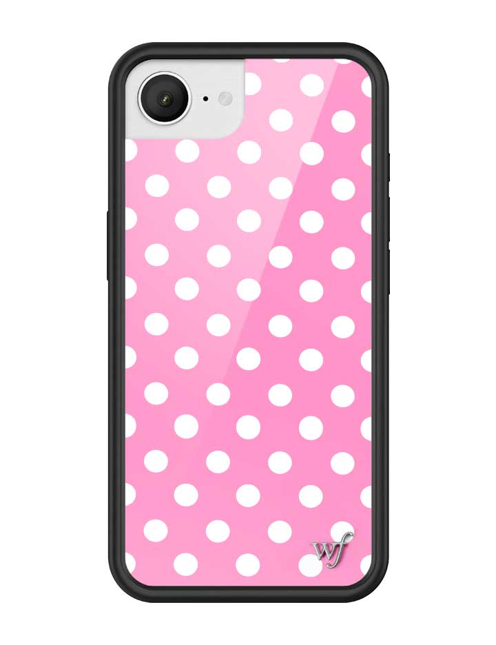 Polka Dot | Pink and White iPhone Case - Aaria Tees Aaria Tees