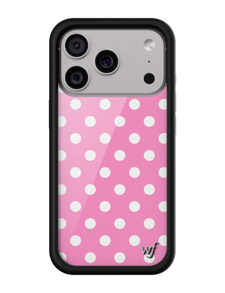 Polka Dot | Pink and White iPhone Case - Aaria Tees Aaria Tees