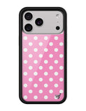 Polka Dot | Pink and White iPhone Case - Aaria Tees Aaria Tees